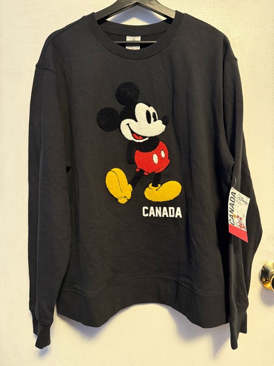 Disney Tops - Disney Canada Collection Crochet Mickey Mouse Sweatshirt